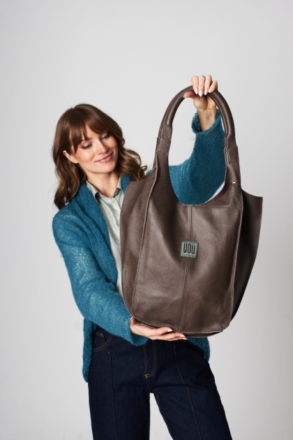 Skórzana torba Malezja - Brązowa