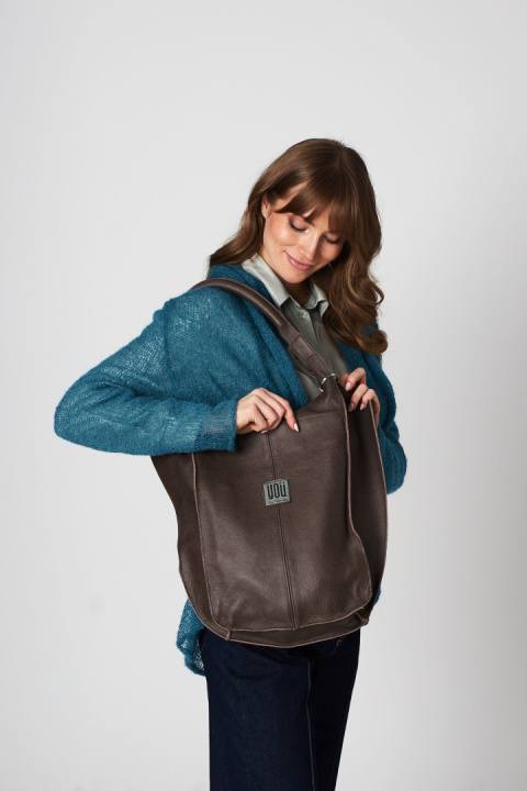 Skórzana torba Malezja - Brązowa