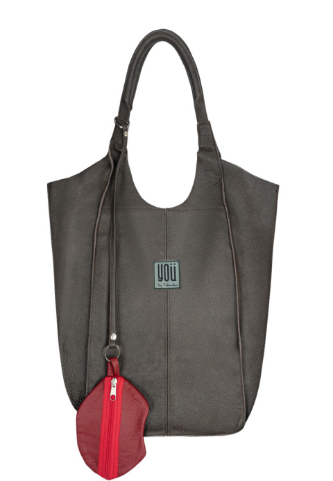 Skórzana torba Malezja - Brązowa