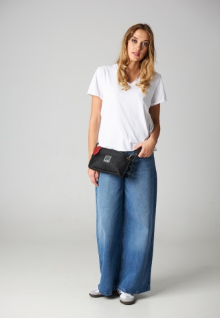 Skórzana torebka Sierra Leone - Czarna