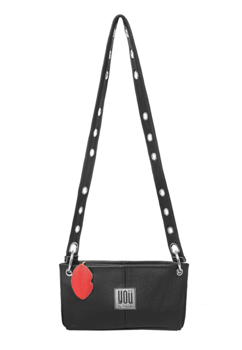 Skórzana torebka Sierra Leone - Czarna