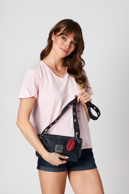 Skórzana torebka Sierra Leone - Granatowa