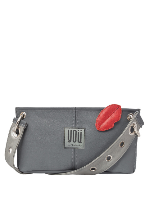 Skórzana torebka Sierra Leone - Szara