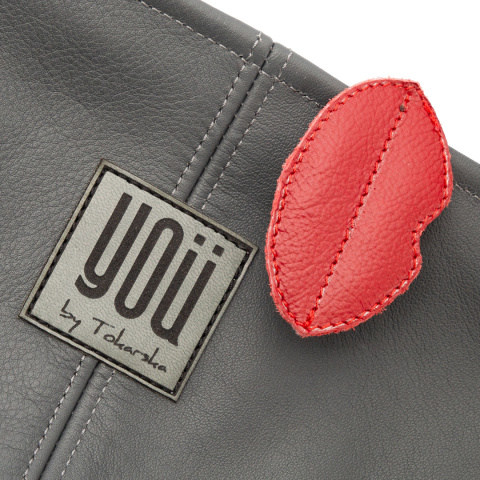 Skórzana torebka Sierra Leone - Szara