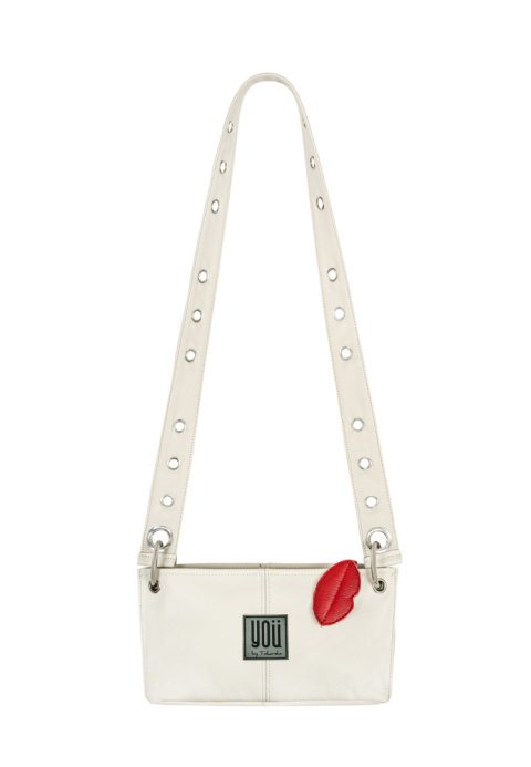 Skórzana torebka Sierra Leone - Kremowa