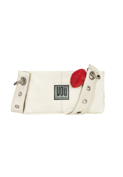 Skórzana torebka Sierra Leone - Kremowa