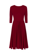 YOU by Ołtarzewska - Reversible envelope midi dress Kate - Burgundy