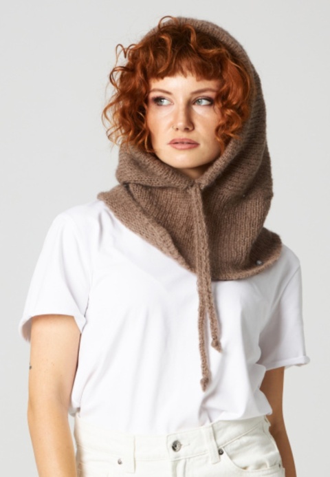 Alpaka Balaclava - Brązowy