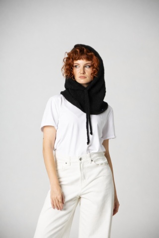 Alpaka Balaclava - Czarny