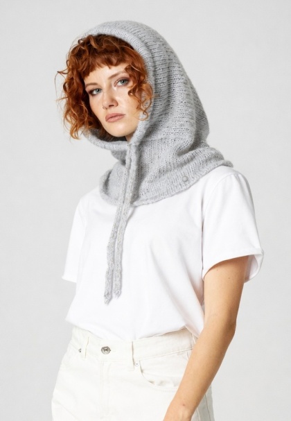 Alpaka Balaclava - Szary