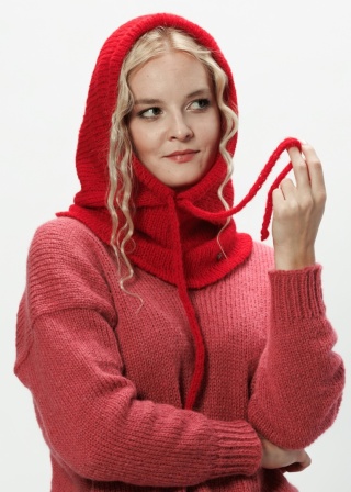 Alpaka Balaclava - czerwony