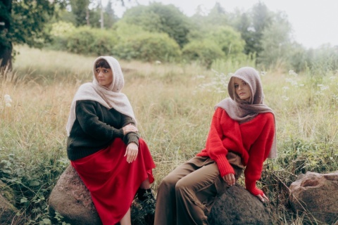 Alpaka czapka Sylwia - beżowy