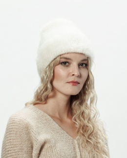 Alpaka czapka Sylwia - biały