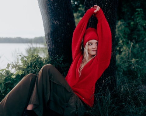 Alpaka czapka Sylwia - biały