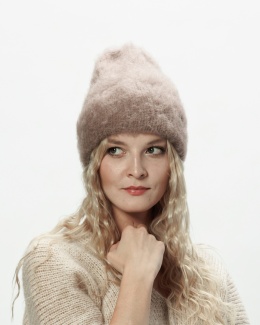 Alpaka czapka Sylwia - brązowy