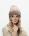 Alpaka czapka Sylwia - brązowy