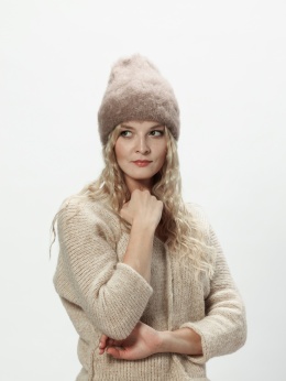 Alpaka czapka Sylwia - brązowy