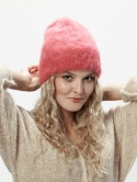 Alpaka czapka Sylwia - brudny róż