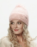 Alpaka czapka Sylwia - jasny róż