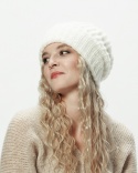 Alpaka czapka Urszula - biały