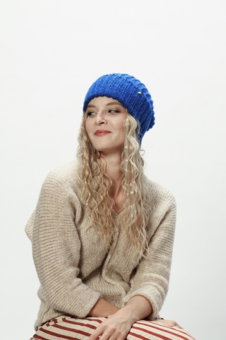 Alpaka czapka Urszula - chaber