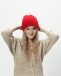 Alpaka czapka Urszula - czerwony