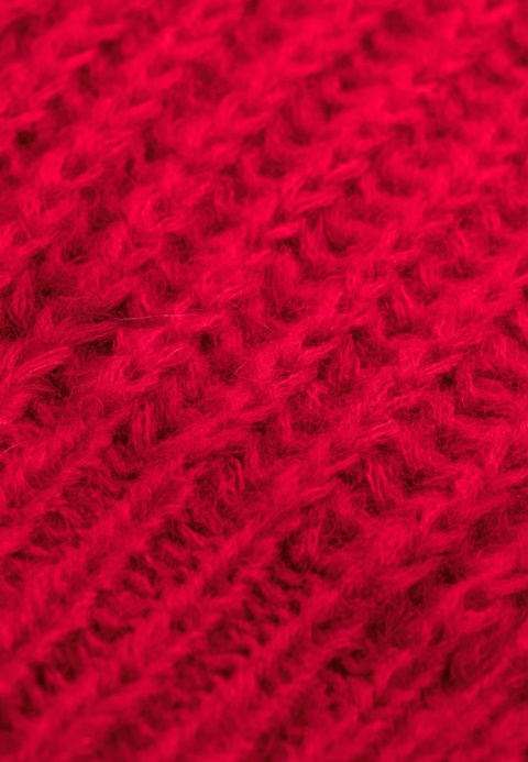 Alpaka czapka Urszula - czerwony