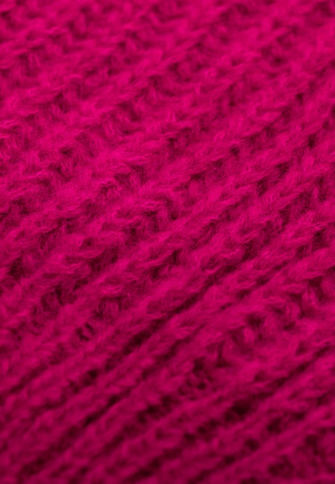 Alpaka czapka Urszula - piwonia