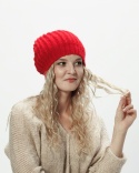 Alpaka czapka ze ściągaczem - czerwony