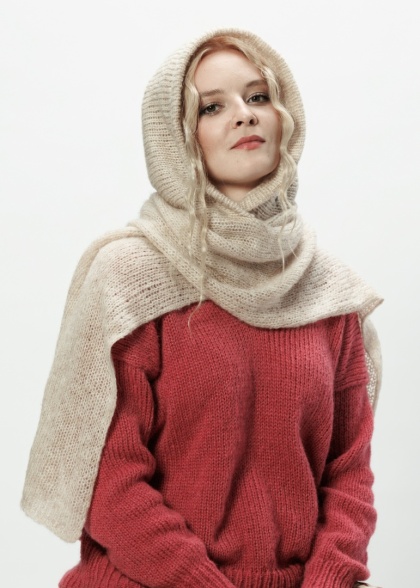 Alpaka kaptur Eliza - beżowy