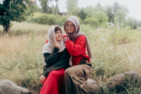 Alpaka kardigan Kamila - khaki