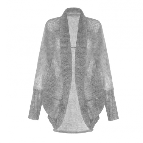 Alpaka kardigan Kamila - szary