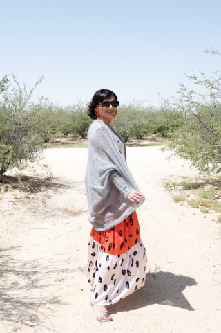 Alpaka kardigan Kamila - szary