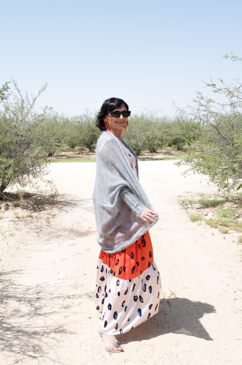 Alpaka kardigan Kamila - szary