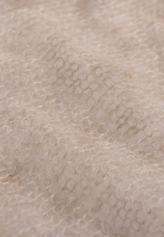 Kardigan wełniany z paskiem Lovina - Beżowy