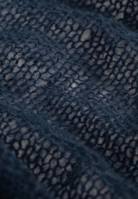 Alpaka kardigan Lovina - granatowy