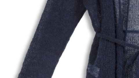 Alpaka kardigan Lovina - granatowy