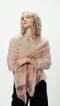 Alpaka lekki szal - etola - jasny róż