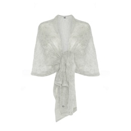 Alpaka lekki szal - etola - szary