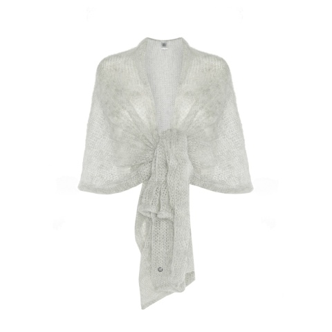 Alpaka lekki szal - etola - szary