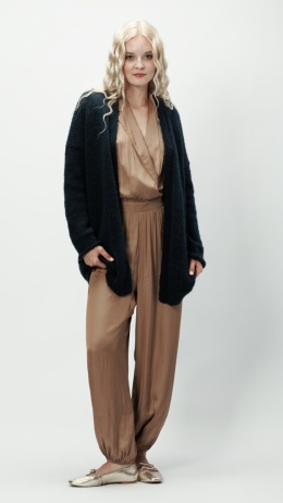 Alpaka sweter Aurelia - granatowy