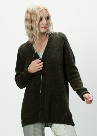 Alpaka sweter Aurelia - khaki