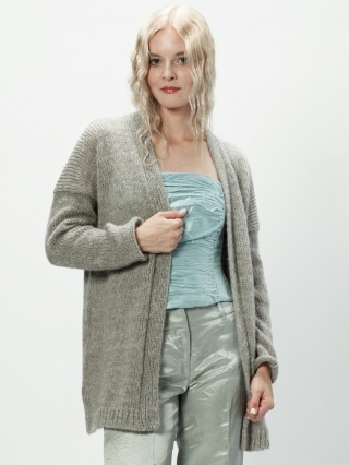 Alpaka sweter Aurelia - szary