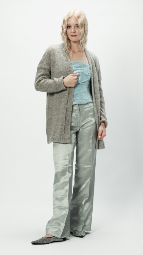 Alpaka sweter Aurelia - szary