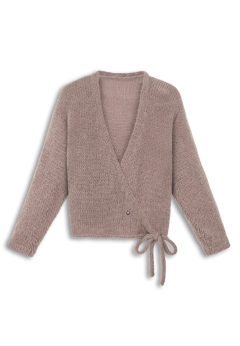 Alpaka sweter Aurora - brązowy