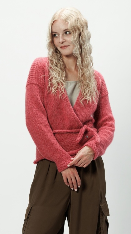 Alpaka sweter Aurora - brudny róż