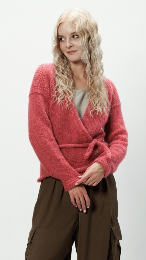 Alpaka sweter Aurora - brudny róż