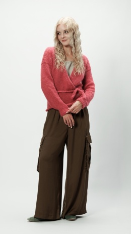 Alpaka sweter Aurora - brudny róż