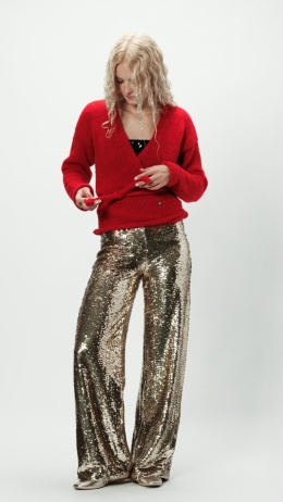 Alpaka sweter Aurora - czerwony