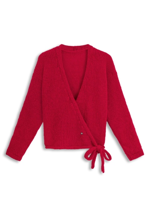 Alpaka sweter Aurora - czerwony